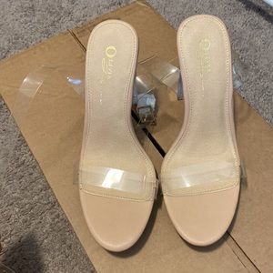 Olivia clear heels